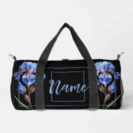 Gepersonaliseerde 19" Duffle Bag - Blauwe Iris Blo Plunjezak