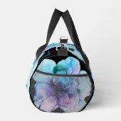 Gepersonaliseerde 19" Duffle Bag - Waterverf Flowe Plunjezak (Rechts)