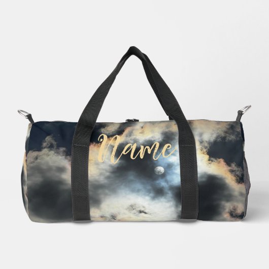 Gepersonaliseerde 19" L Duffle Bag - Cloudy Sky Plunjezak (Voorkant)