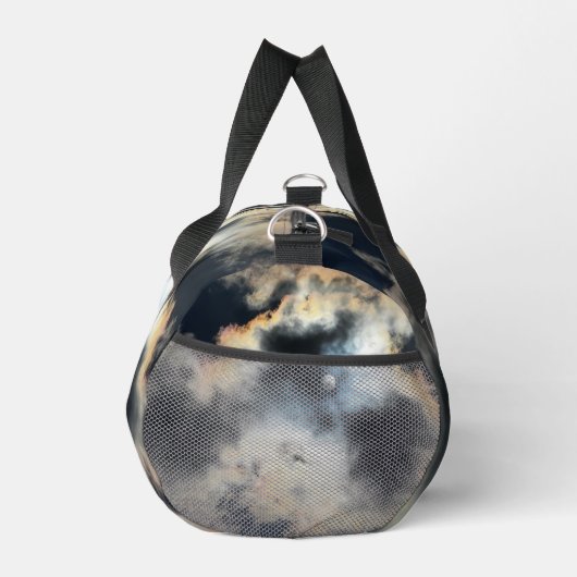 Gepersonaliseerde 19" L Duffle Bag - Cloudy Sky Plunjezak (Rechts)