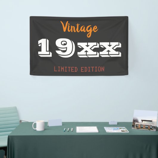 Gepersonaliseerde  19XX Limited Edition Gift Spandoek (Beurs)
