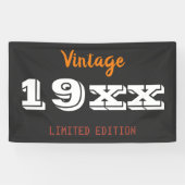 Gepersonaliseerde  19XX Limited Edition Gift Spandoek (Horizontaal)