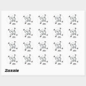 Gepersonaliseerde 1.5 inch Happy Halloween Spinnen Ronde Sticker (Vel)