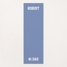 Gepersonaliseerde #1 Dad Vaderdag Yoga Mat Blauw