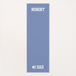 Gepersonaliseerde #1 Dad Vaderdag Yoga Mat Blauw