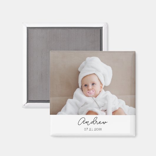 Gepersonaliseerde 1e 2e 3e 10e Verjaardag Party Fa Magneet (Voorkant / Achterkant)