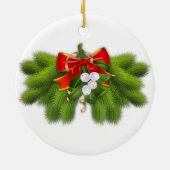 Gepersonaliseerde 1e Kerstmis als Mr & Mrs Ornamen Keramisch Ornament (Achterkant)