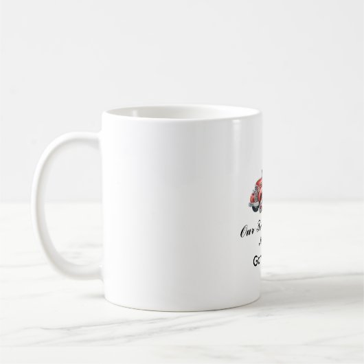Gepersonaliseerde 1e Kerstmis Getrouwd Keepsake Koffiemok (Links)