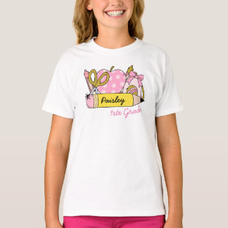 Gepersonaliseerde 1e klas school t-shirt