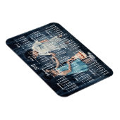 Gepersonaliseerde 2017 magnetische kalender 3x4 magneet (Rechterzijde)