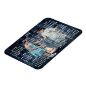 Gepersonaliseerde 2017 magnetische kalender 3x4 magneet (Linkerzijde)