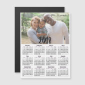 Gepersonaliseerde 2018 Kalender Magnetische Fotoka (Voorkant / Achterkant)