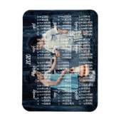 Gepersonaliseerde 2020 magnetische kalender 3x4 magneet (Verticaal)