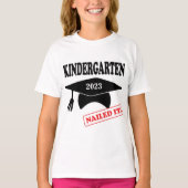 Gepersonaliseerde 2023 Kindergarten Nailed IT-Shir T-shirt (Voorkant)