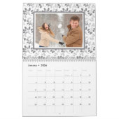 Gepersonaliseerde 2023-serie fotobladpatroon kalender (Jan 2026)