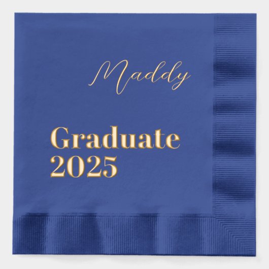 Gepersonaliseerde 2025 Afstuderen servetten (Voorkant)