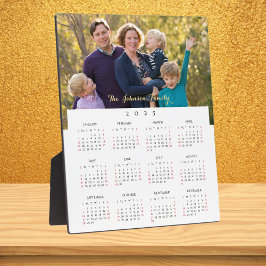 Gepersonaliseerde 2025 Familiefoto Jaarkalender Fotoplaat