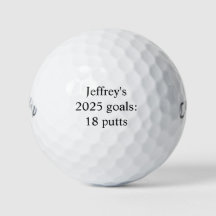 Gepersonaliseerde "2025 goals: 18 putts" grappig