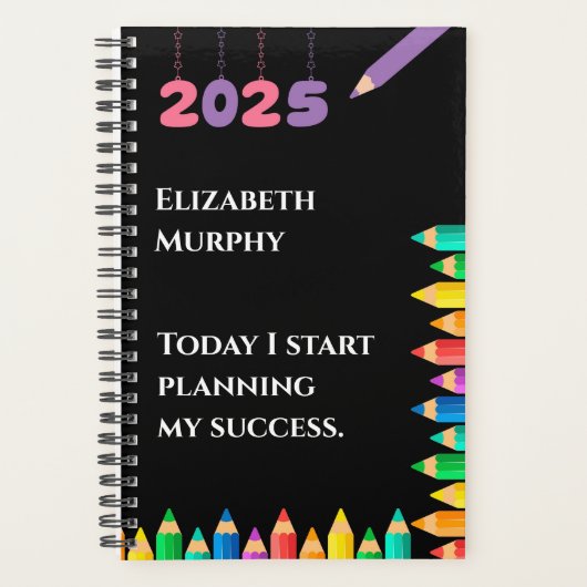 Gepersonaliseerde 2025 jaar planner (Voorkant)