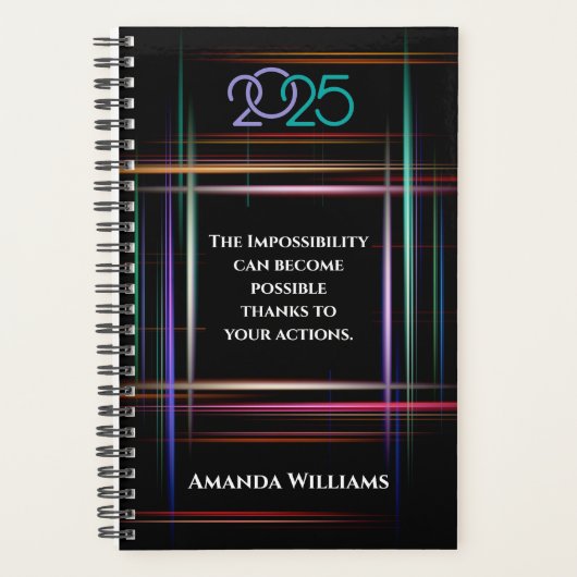 Gepersonaliseerde 2025 jaar planner (Voorkant)