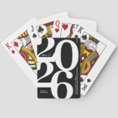 Gepersonaliseerde 2025 klasse Afstuderen Pokerkaarten (Achterkant)