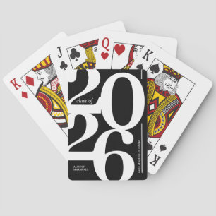 Gepersonaliseerde 2025 klasse Afstuderen Pokerkaarten