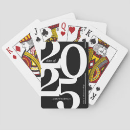Gepersonaliseerde 2025 klasse Afstuderen Pokerkaarten