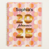 Gepersonaliseerde 2025 Planner met zachte pastelkl (Voorkant)