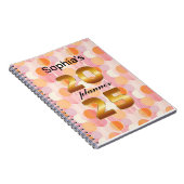 Gepersonaliseerde 2025 Planner met zachte pastelkl Notitieboek (Rechterzijde)