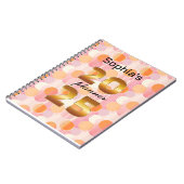 Gepersonaliseerde 2025 Planner met zachte pastelkl Notitieboek (Linkerzijde)