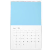 Gepersonaliseerde 2026 Kalender – Aangepast, Elega (Mar 2026)