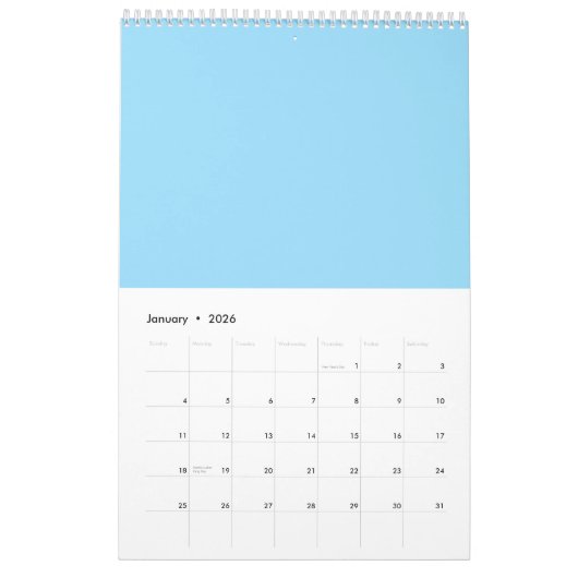 Gepersonaliseerde 2026 Kalender – Aangepast, Elega (Jan 2026)