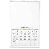 Gepersonaliseerde 2026 wandkalender | Aangepaste f Kalender (Feb 2027)