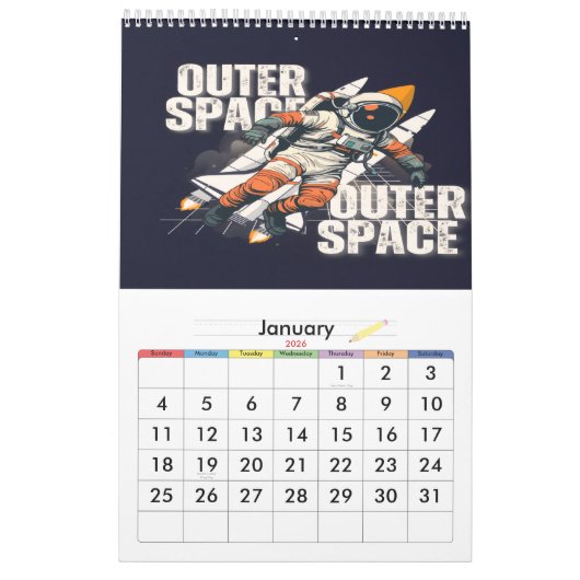 Gepersonaliseerde 2026 wandkalender | Aangepaste f Kalender (Jan 2026)