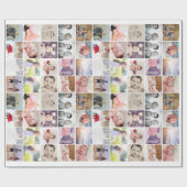 Gepersonaliseerde 20 Fotocollage Cadeaupapier (Vlak)