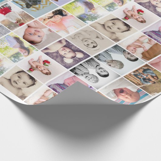 Gepersonaliseerde 20 Fotocollage Cadeaupapier (Hoek)