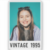 Gepersonaliseerde 20e 30e 40e 50e verjaardag sticker (Voorkant)