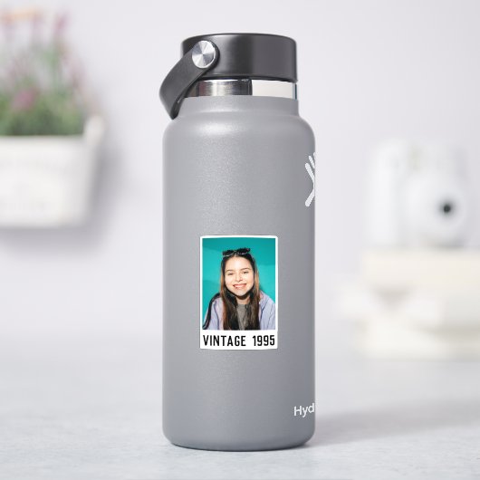 Gepersonaliseerde 20e 30e 40e 50e verjaardag sticker (HydroFlask)