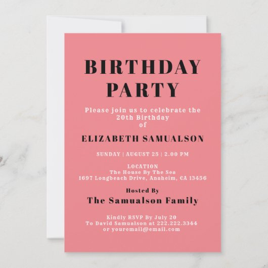 Gepersonaliseerde 20e verjaardag Voeg Jouw naam to Kaart (Achterkant)