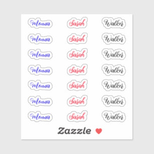 (Gepersonaliseerde 21 Labels) Creëer Uw eigen scri Sticker
