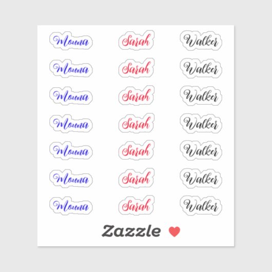 (Gepersonaliseerde 21 Labels) Creëer Uw eigen scri Sticker (Vel)