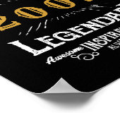 Gepersonaliseerde 21e verjaardag 2002 Naam toevoeg Poster (Hoek)