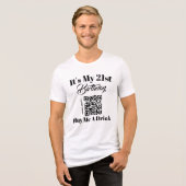 Gepersonaliseerde 21e Verjaardag Koop me een Drink Tri-Blend Shirt (Voorkant volledig)