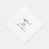 Gepersonaliseerde 21e verjaardag Party Golf Thema Servet (Hoek)