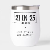 Gepersonaliseerde 21ste verjaardag 21 IN 25 EST 20 (Links)
