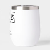 Gepersonaliseerde 21ste verjaardag 21 IN 25 EST 20 (Achterkant)