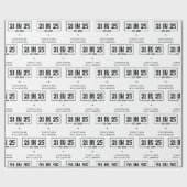 Gepersonaliseerde 21ste verjaardag 21 IN 25 EST 20 Cadeaupapier (Vlak)