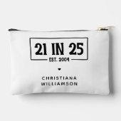 Gepersonaliseerde 21ste verjaardag 21 IN 25 EST 20 Etui (Achterkant)