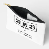 Gepersonaliseerde 21ste verjaardag 21 IN 25 EST 20 Etui (Open)