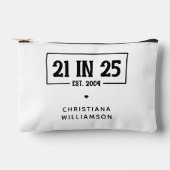 Gepersonaliseerde 21ste verjaardag 21 IN 25 EST 20 Etui (Voorkant)